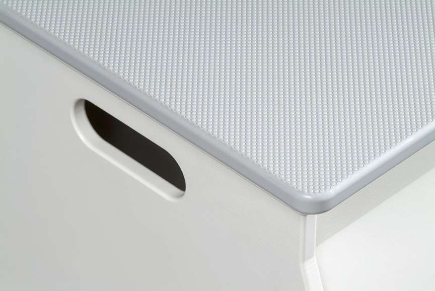 Storage Box Step Made with King StarBoard® AS White/White