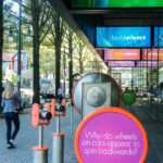 Outdoor Interactive Exhibition Made with King ColorBoard® KPG Orange