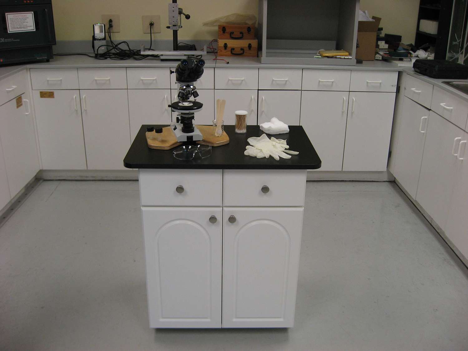 King Plastic Corporation Testing Lab Case Goods and Countertop Made