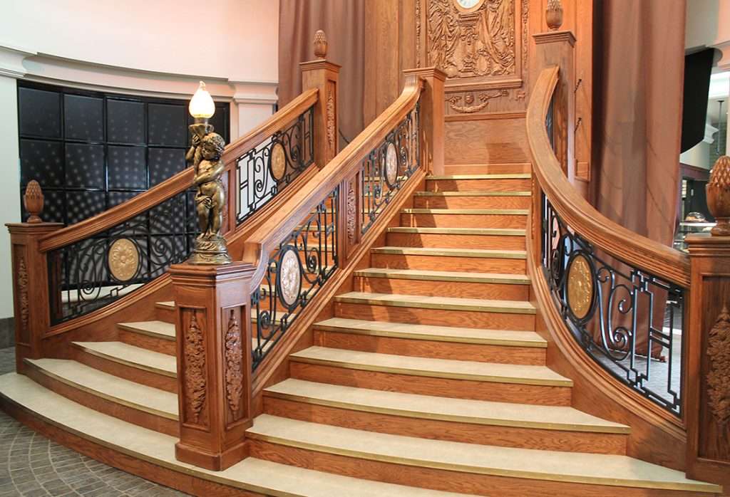 Staircase with Rod Iron Railing made with King StarBoard® ST