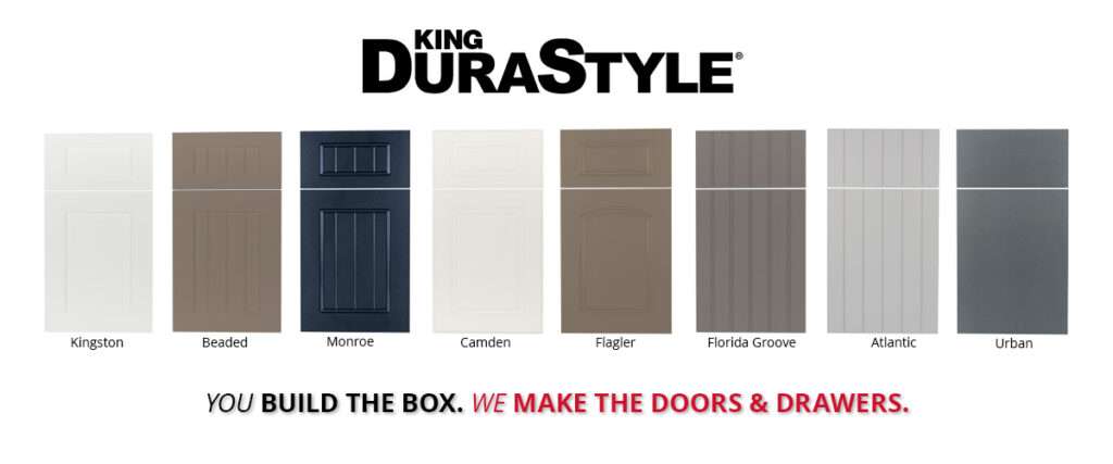 Door Styles Offered in King DuraStyle Custom Cabinet Door Program