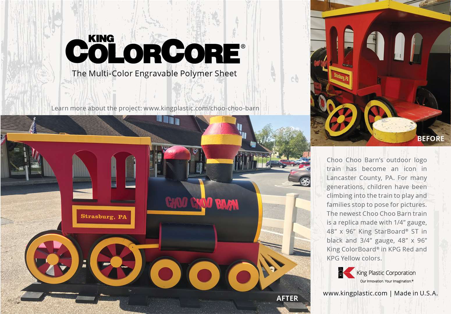 Signs Of The Times 2020 Choo Choo Barn King Plastic Corporation