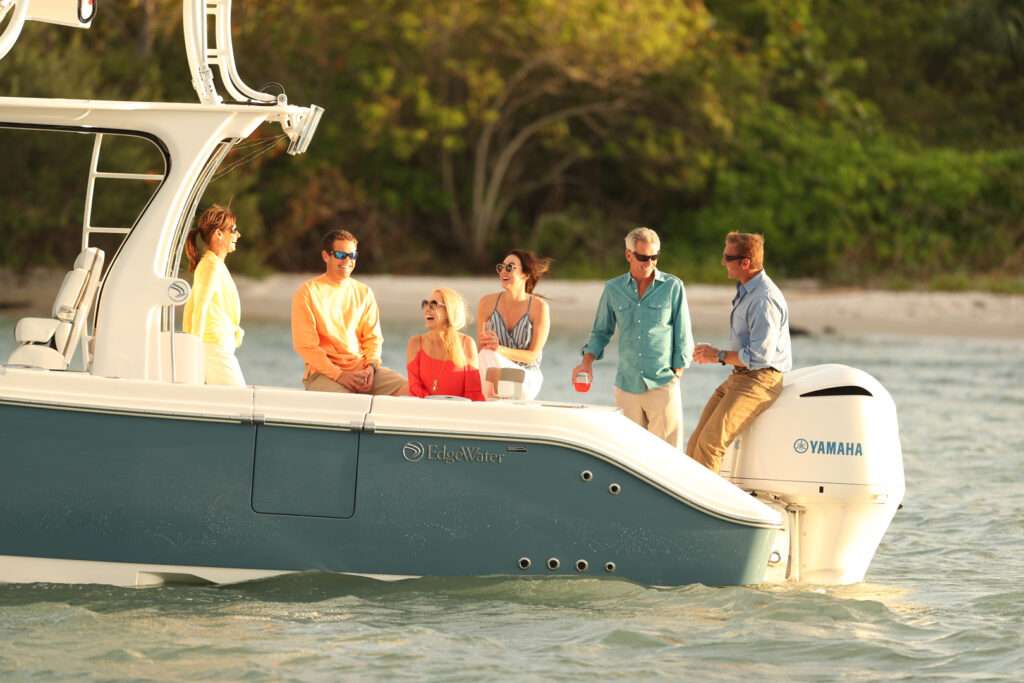 Boating at Sunset Outdoor Spring Activities