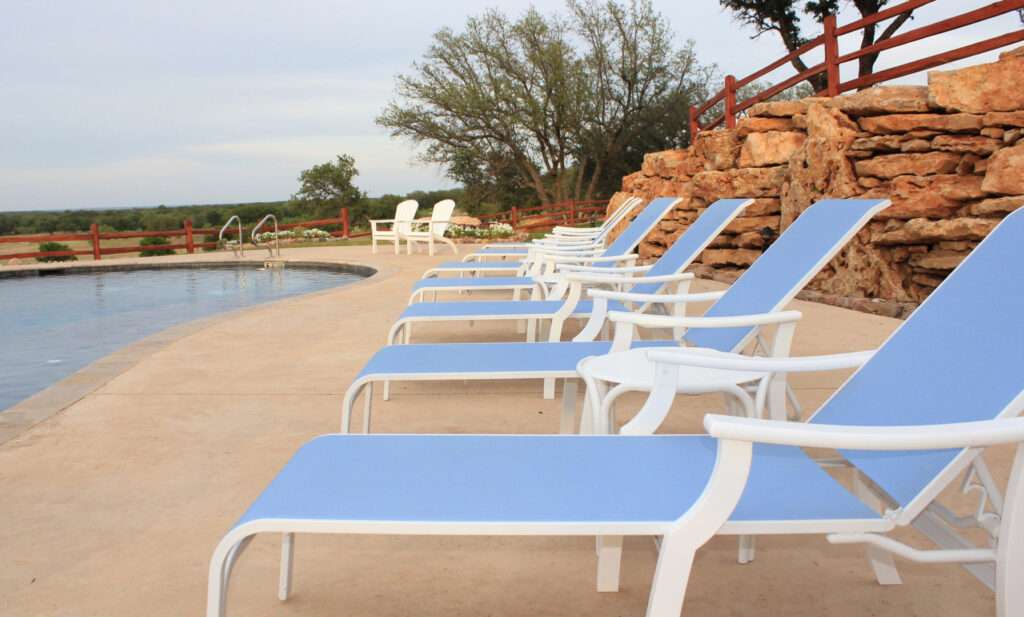 poolside lounge chairs made with King StarBoard® ST Outdoor Spring Activities
