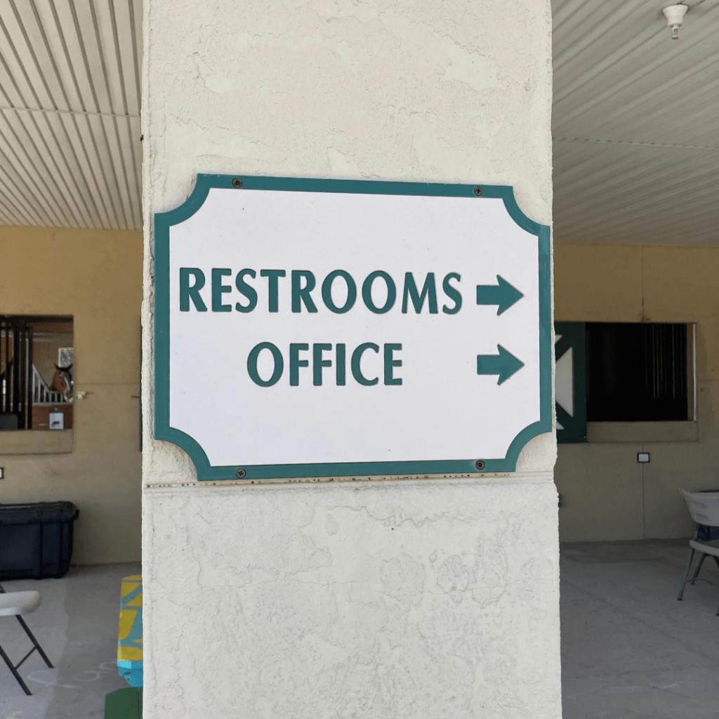 7 restrooms office