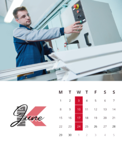 June 2026 calendar with highlighted dates