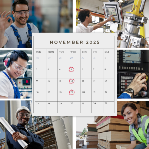 Walk in Wednesday Calendar for November