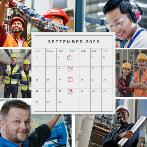 Walk in Wednesday Calendar for September